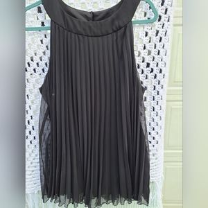 Lane Bryant Size 18/20 Black Pleated sleeveless top